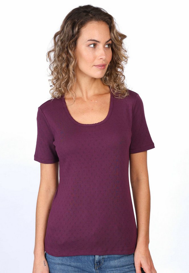 Sorgenfri Sylt T-Shirt Maren Ajour-Strickdetails von Sorgenfri Sylt