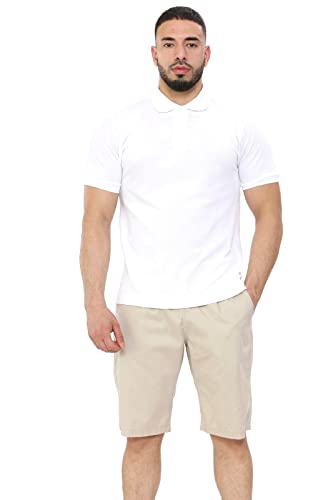 Soroor Chino Shorts Herren, Sommerkollektion Herren, normale Passform, leicht, stilvolle Smart Sommershorts, beige, 34W von Soroor