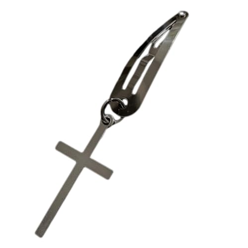 1 Paar Kreuz-Haarspangen, Gothic-Haarspangen, Seitenclip, Y2K, coole Haarnadeln, weibliches Haar-Accessoire, Geschenk, Gothic-Haarspange, langlebige Haarnadel, stilvolles Haar-Accessoire, von Sorrowso