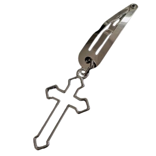 1 Paar Kreuz-Haarspangen, Gothic-Haarspangen, Seitenclip, Y2K, coole Haarnadeln, weibliches Haar-Accessoire, Geschenk, Gothic-Haarspange, langlebige Haarnadel, stilvolles Haar-Accessoire, von Sorrowso