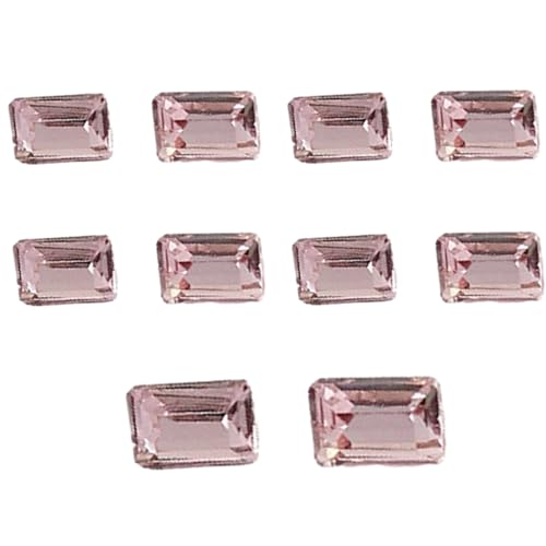 10 Stück Modische Kristall Nagelkunst Schmuckanhänger Kristall-3D Diamant Strasssteine ​​mit Spitzer Unterseite DIY Nagel Strasssteine Dekore Nagelkunst Kristalle von Sorrowso