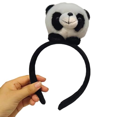 Haarband für Erwachsene und Kinder, Cartoon-Design, gefüllt, Panda, Make-up, Fotografieren, Weihnachten, Party, Kopfschmuck, niedliche Stirnbänder für Frauen, zum Waschen des Gesichts, schöner Panda von Sorrowso