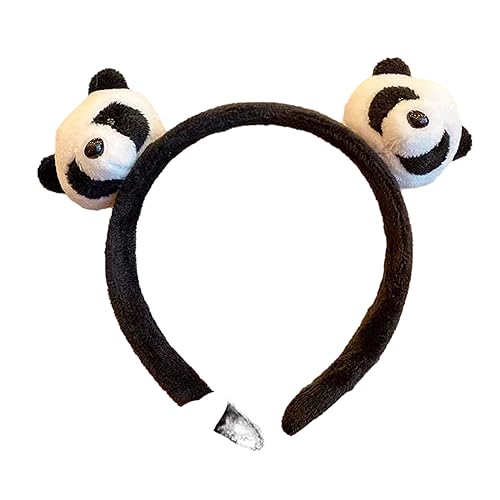 Haarband für Erwachsene und Kinder, Cartoon-Design, gefüllt, Panda, Make-up, Fotografieren, Weihnachten, Party, Kopfschmuck, niedliche Stirnbänder für Frauen, zum Waschen des Gesichts, schöner Panda von Sorrowso