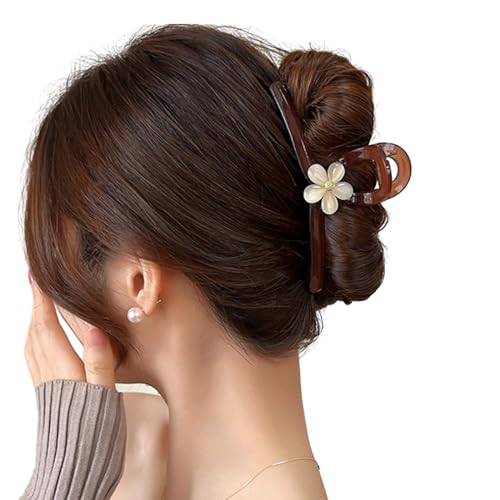 Haarklammer für Damen, Blumen-Haarspangen, schöne starke Halterung, Haarnadel, rutschfest, Haarschmuck, Haarklammern für Damen, dünnes Haar von Sorrowso