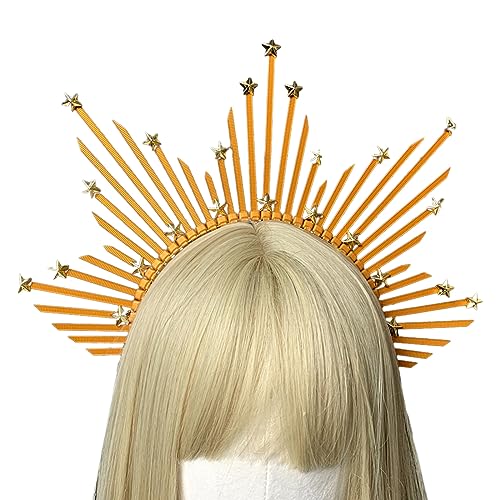 Harz-Halo-Stirnband, handgefertigt, Tiaras, Stirnband für Damen, Hochzeit und Partys, Brautschmuck, Halos, Stirnbänder für Frauen von Sorrowso