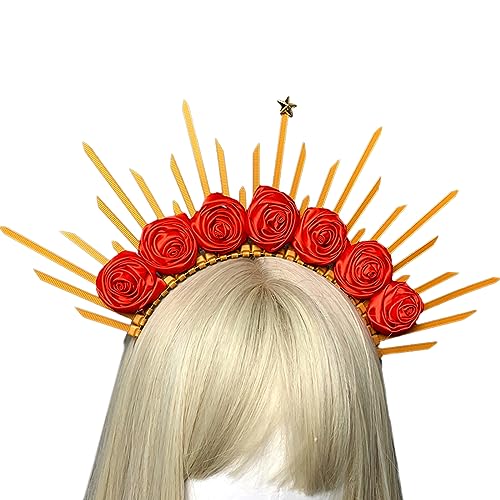 Harz-Halo-Stirnband, handgefertigt, Tiaras, Stirnband für Damen, Hochzeit und Partys, Brautschmuck, Halos, Stirnbänder für Frauen von Sorrowso