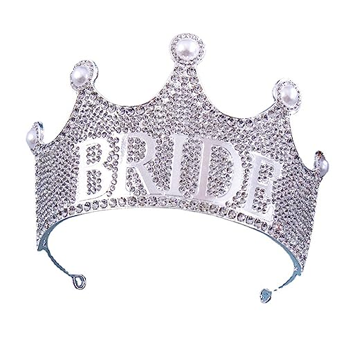 Luxuriöse Braut-Kopfbedeckung, handgefertigt, Tiaras, für Hochzeit, Party, Brautschmuck, Kopfschmuck, Haarschmuck von Sorrowso