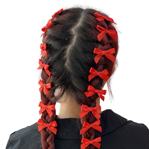 Mini-Haarspangen für Damen und Mädchen, kleine Schleife, einfarbig, Haarnadeln, Haar-Accessoire, 15 Stück von Sorrowso
