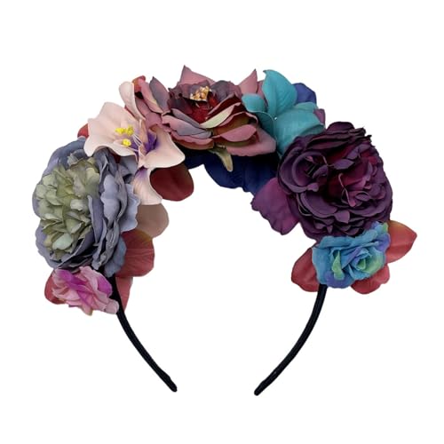 Niedliche große Blumenkopfbedeckung, Sommer-Stirnband, Stall, Party, Kostüm, Kranz, Party, übergroßer Haarreif für Mädchen, Blume für Mädchen von Sorrowso