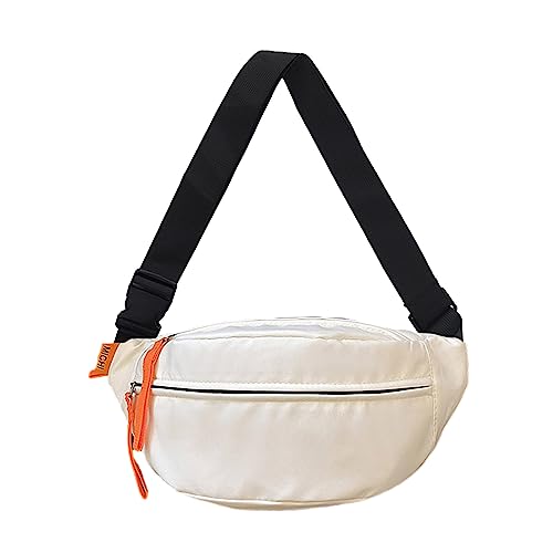 Sorrowso Modische Bauchtasche mit verstellbarem Riemen, Nylon-Umhängetasche, Crossbody-Tasche für Outdoor, Workout, Wandern, Reisen, beige von Sorrowso