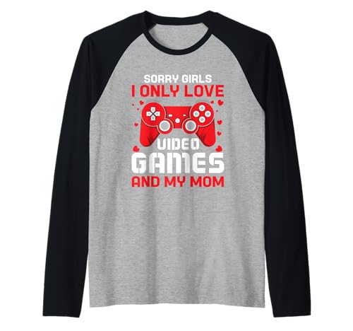 Sorry Mädels, ich Liebe nur Videospiele und den Valentinstag meiner Mutter Raglan Sorry Mädels, ich Liebe nur Videospiele und den Valentinstag meiner Mutter Raglan von Sorry Girls I Only Love Video Games And My Mom