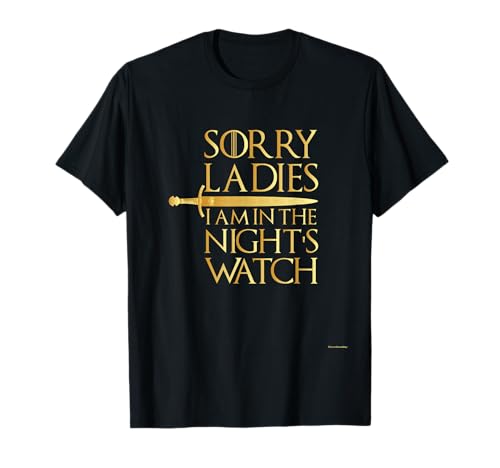 Sorry I'm In The Night Watch Shirt für Damen, schöne Gold-Edition T-Shirt Sorry I'm In The Night Watch Shirt für Damen, schöne Gold-Edition T-Shirt von Sorry Ladies Im In The Night Watch