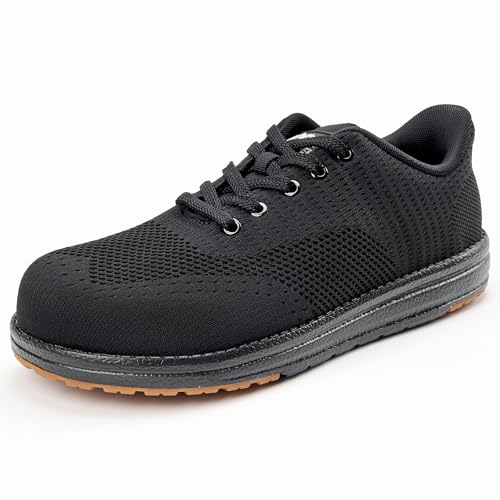 Sosenfer Arbeitsschuhe Herren Sicherheitsschuhe Herren- Leicht Atmungsaktiv rutschfest Bequeme Stahlkappenschuhe mit Stahlkappe Schutzschuhe Anti-Smashing Dämpfung Schnürsenkel-HEISE-40 Sosenfer Arbeitsschuhe Herren Sicherheitsschuhe Herren- Leicht Atmungsaktiv rutschfest Bequeme Stahlkappenschuhe mit Stahlkappe Schutzschuhe Anti-Smashing Dämpfung Schnürsenkel-HEISE-40 von Sosenfer