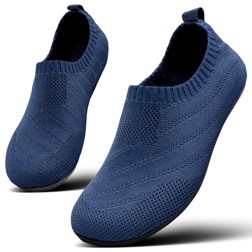 Sosenfer hausschuhe Damen Herren Bequem pantoffeln rutschfest Slip on Flache hüttenschuhe cozy slippers Unisex-SHLAN-42 von Sosenfer