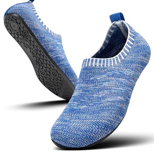 Sosenfer Hausschuhe Damen Herren Leichte hüttenschuhe rutschfest Flache Pantoffeln Home Cozy Slippers Unisex-BAOLAN-36 von Sosenfer