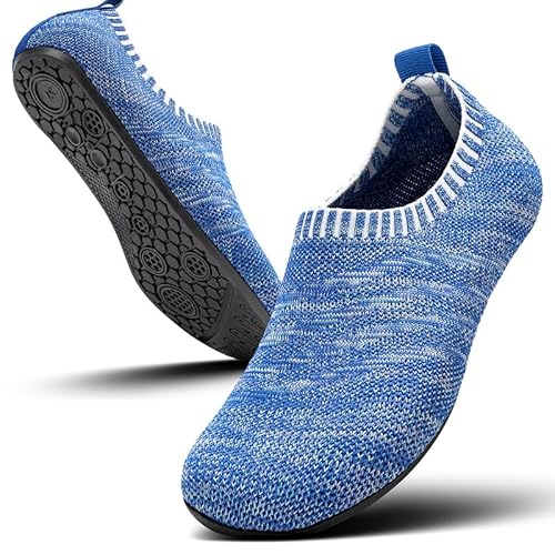 Sosenfer Hausschuhe Damen Herren Leichte hüttenschuhe rutschfest Flache Pantoffeln Home Cozy Slippers Unisex-BAOLAN-42 von Sosenfer