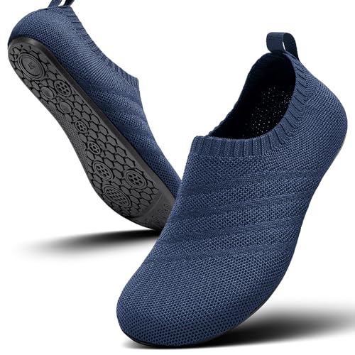 Sosenfer Hausschuhe Damen Herren Leichte hüttenschuhe rutschfest Flache Pantoffeln Home Cozy Slippers Unisex-SHENLAN-36 von Sosenfer