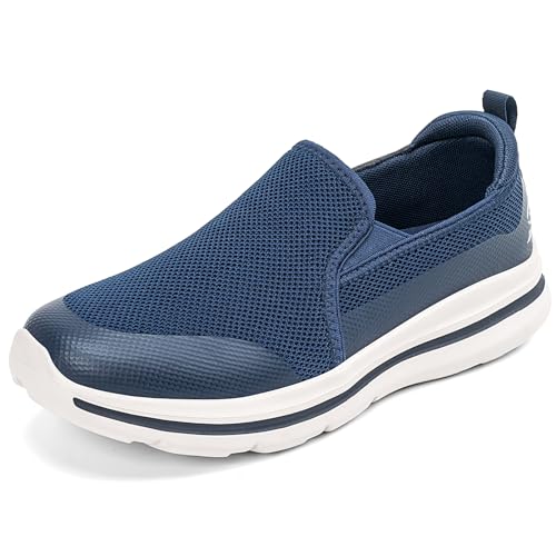 Sosenfer Herren Schuhe Slip on Sneaker Ohne Schnuersenkel Freizeitschuhe Loafer Sportschuhe Casual Atmungsaktiv Schlupfschuhe-SHLAN-40 von Sosenfer