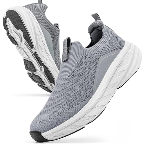 Sosenfer Herren Slip on Sneakers Ohne Schnürsenkel Leichte Turnschuhe Atmungsaktiv Bequeme Fitness Sportschuhe-SHENHUI-QHD-46 von Sosenfer