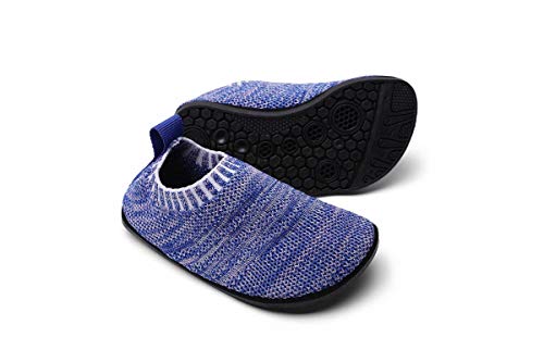 Sosenfer Kinder Hausschuhe Jungen mädchen Anti-Rutsch Sohle Kleinkinder Schuhe Baby Slipper Unisex-BLAN-20 von Sosenfer