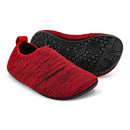 Sosenfer Kinder Hausschuhe Jungen mädchen Anti-Rutsch Sohle Kleinkinder Schuhe Baby Slipper Unisex-Dahong-19XIN von Sosenfer