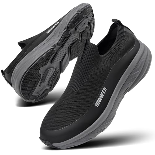 Sosenfer Slip on Herren Schuhe Sportschuhe Laufschuhe Outdoor Freizeitschuhe Mesh Turnschuhe Leichtgewichts Atmungsaktiv rutschfeste Gym Joggingschuhe-HEISE-SHENHUIDI-40 Sosenfer Slip on Herren Schuhe Sportschuhe Laufschuhe Outdoor Freizeitschuhe Mesh Turnschuhe Leichtgewichts Atmungsaktiv rutschfeste Gym Joggingschuhe-HEISE-SHENHUIDI-40 von Sosenfer