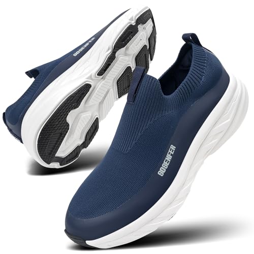 Sosenfer Slip on Herren Schuhe Sportschuhe Laufschuhe Outdoor Freizeitschuhe Mesh Turnschuhe Leichtgewichts Atmungsaktiv rutschfeste Gym Joggingschuhe-SHLAN-BAIDI-47 Sosenfer Slip on Herren Schuhe Sportschuhe Laufschuhe Outdoor Freizeitschuhe Mesh Turnschuhe Leichtgewichts Atmungsaktiv rutschfeste Gym Joggingschuhe-SHLAN-BAIDI-47 von Sosenfer