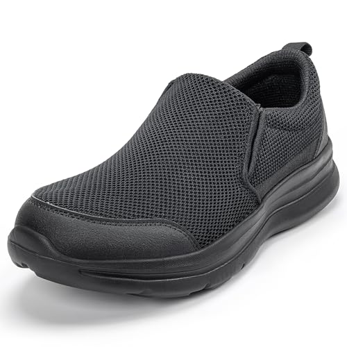 Sosenfer Herren Schuhe Slip on Sneaker Ohne Schnuersenkel Freizeitschuhe Loafer Sportschuhe Casual Atmungsaktiv Schlupfschuhe-HEISE-40 von Sosenfer