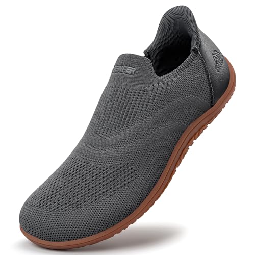 Sosenfer Unisex Breite Barfuss Schuhe Damen Herren Barfußschuhe Outdoor Hausschuhe Slip on Sneaker Traillaufschuhe-SHENHUI-37 von Sosenfer