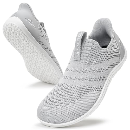 Sosenfer Unisex Weit Barfußschuhe Minimalistische Barfuss Schuhe Herren Damen Outdoor Hausschuhe Slip on Sneaker-39-de von Sosenfer