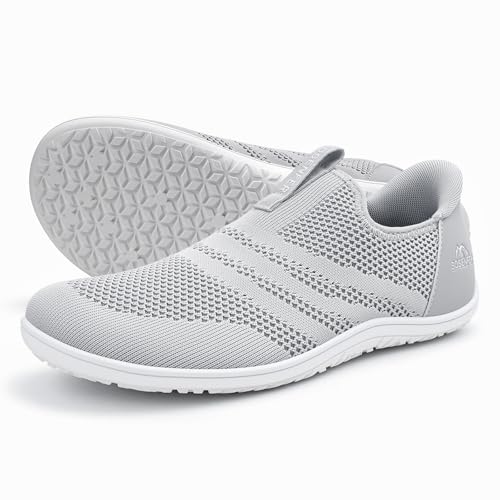 Sosenfer Unisex Weit Barfußschuhe Minimalistische Barfuss Schuhe Herren Damen Outdoor Hausschuhe Slip on Sneaker-41-de von Sosenfer