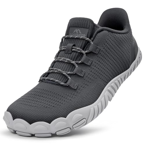 Sosenfer Unisex Weit Barfußschuhe Minimalistische Barfuss Schuhe Herren Damen Outdoor Hausschuhe Slip on Sneaker HUI-39 von Sosenfer