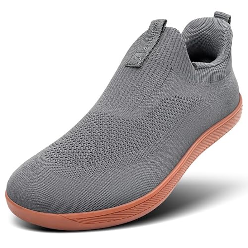 Sosenfer Unisex Weit Barfußschuhe Minimalistische Barfuss Schuhe Herren Damen Outdoor Traillaufschuhe Slip on Sneaker -SHENHUI-45 von Sosenfer