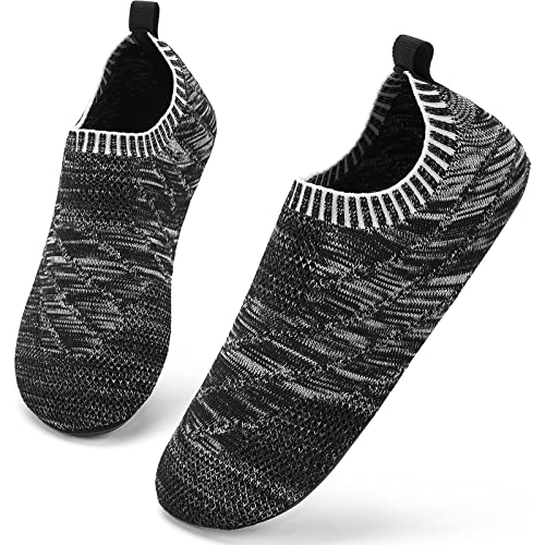 Sosenfer hausschuhe Damen Herren Bequem pantoffeln rutschfest Slip on Flache hüttenschuhe cozy slippers Unisex-HEIHUI-42 von Sosenfer