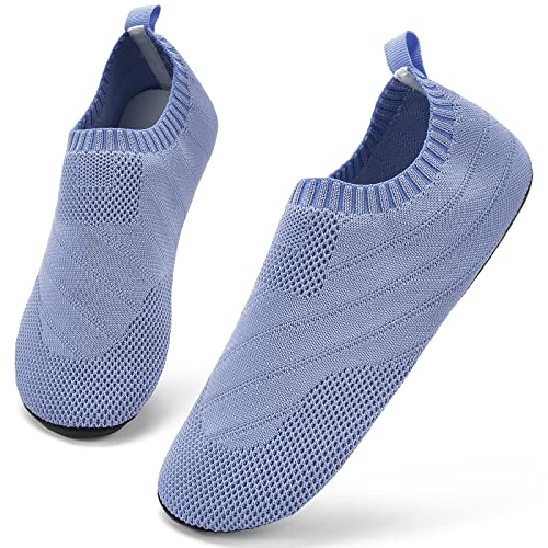 Sosenfer hausschuhe Damen Herren Bequem pantoffeln rutschfest Slip on Flache hüttenschuhe cozy slippers Unisex-MAKALONGLAN-45 von Sosenfer