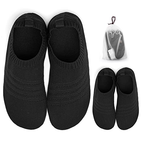 Sosenfer hausschuhe Damen Herren Leichte barfuß hüttenschuhe Unisex(2 Paar)-HEISE-43 von Sosenfer