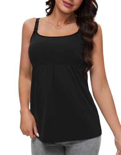 Sosolism Damen Still-Top für das Stillen Umstands-Camisole mit verstellbaren Trägern von Sosolism