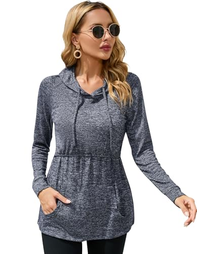 Sosolism Stillshirts für Damen Weiches Stilltop Winter Stillpullover,Dunkelblau,Größe L von Sosolism