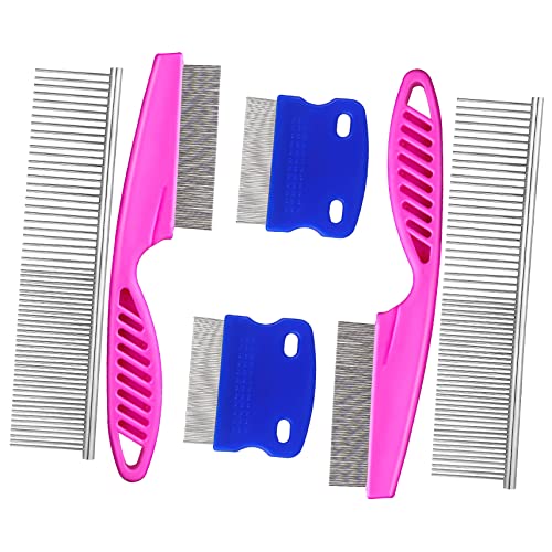 Sosoport 18 Stk Kamm Zeckenentferner Für Menschen Kinderwagen Für Haustiere Katzenkämme Hundepflege Haustierkämme Für Kleintiere Haustierkämme Für Hunde Entschweben Stahl Überbacken von Sosoport