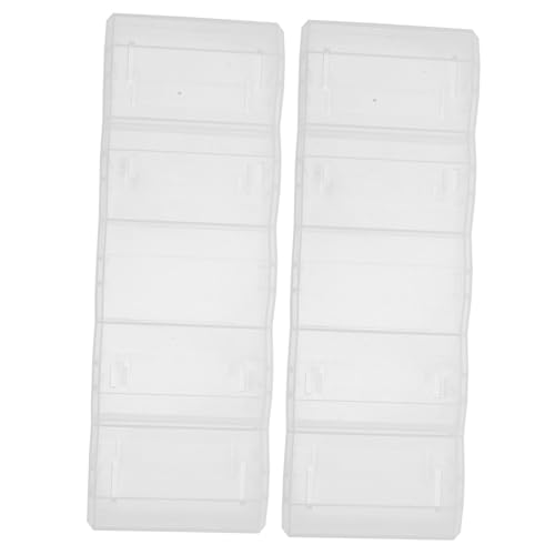 Sosoport 2 Stück Chipbox Durchsichtig Poker Organizer Tragbarer Deckel Name Kunststoff Aufbewahrungsbehälter Chip Etui Plastikhülle Plastikkartenhalter Chip Zubehör Transparent von Sosoport