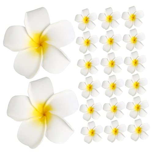 Sosoport 20 Stück Teiliges Hawaiiblumen Haarklammern aus EVA Große Blüten Haarnadeln für Frauen Mädchen Strandurlaub Hochzeitsdekoration Süßer Haarschmuck von Sosoport