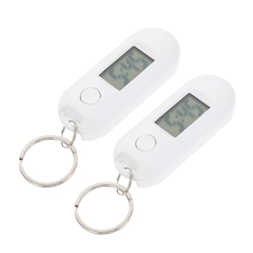 Sosoport 2stücke Digitale Uhren Schlüsselanhänger Taschenuhr Für Studenten Mit Clip-Funktion Und Hänge-Design Praktisch Für Prüfungen Und Alltag von Sosoport