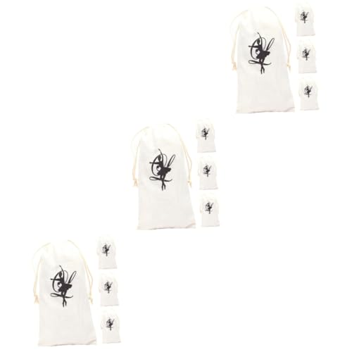 Sosoport 3 Sätze Aufbewahrungstasche Für Tanzschuhe Mesh-schuhtasche Balletttasche Mit Kordelzug Reiseschuhtasche Schutz Klein Schulschuhe Mädchen Tanztasche Segeltuch 4 Stück * 3 von Sosoport