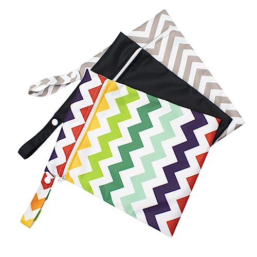 Sosoport 3stücke Teiliges Tragbare Windeltasche Und Kosmetiktasche Für Junge Mädchen Mittelgroße Aufbewahrungstasche Mit Reißverschluss Für Und Ausflüge von Sosoport