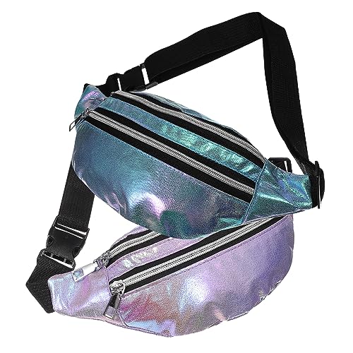 Sosoport 4 Stück Gürteltasche Gym Bags fitnesstaschen gurteltasche Fashion Design Running Belt kosmetiktaschen Bauchtasche Kort Gymsack Mädchen Umhängetasche Damentasche Reisen Oxford-Stoff von Sosoport