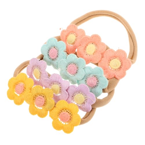 Sosoport 4 Teiliges Gänseblümchen Haarband Haarbänder Mit Blumenmuster Und Gänseblümchenmotiv Für Babys Und Mädchen Seile Stirnband Für Neugeborene Säuglinge Und Kleinkinder von Sosoport