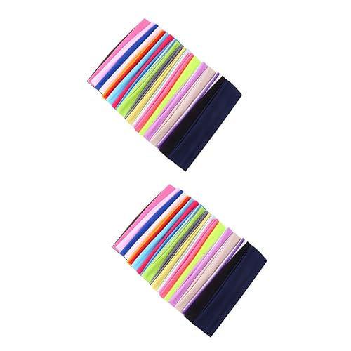 Sosoport 44 Stk Fußball-stirnbänder Schweiß Stirnband Yoga-schweißband Stirnbänder Für Sportliche Damen Haarband Headwrap Schweiß Absorbierendes Stirnband Tennis Milchseide Fitness von Sosoport