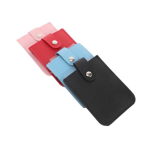 Sosoport 4stücke Ausziehbarer Kartenhalter Organizer Aus Kunstleder Stapelbarer Visitenkartenhalter Tragbarer Kartenhalter Für Karten Kleiner Schmaler Kreditkartenhalter von Sosoport