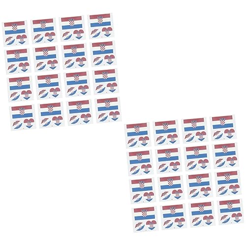 Sosoport Patriotische Sticker 50 Blatt Wasserfeste Aufkleber Einweg-aufkleber Patriotischer Aufkleber Nationalflagge Temporäre Tattoos Tätowierung Der Nationalflagge Wasserdicht von Sosoport