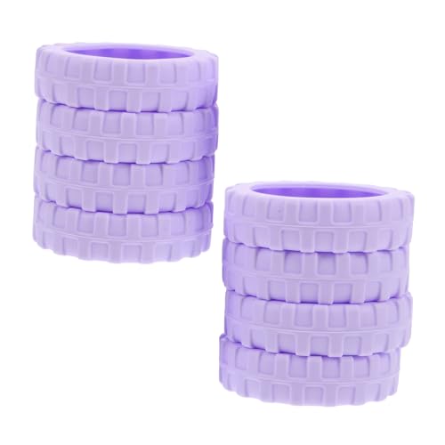 Sosoport 8stücke Silikon Gepäckradschutz Bodenschoner Für Kofferräder Gepäckradabdeckung Schutzsocken Kofferzubehör Radbeschützer von Sosoport